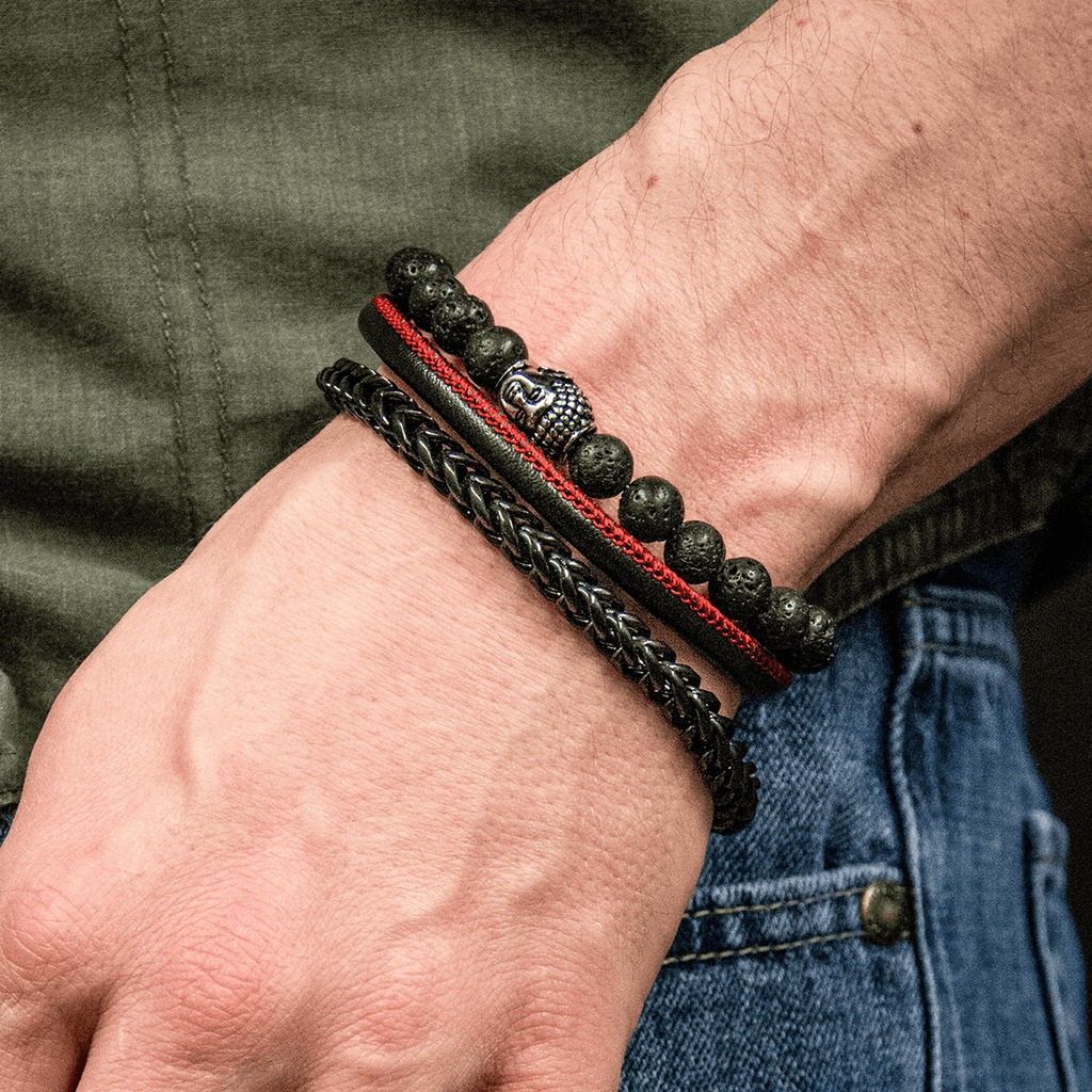 mens bracelet stack