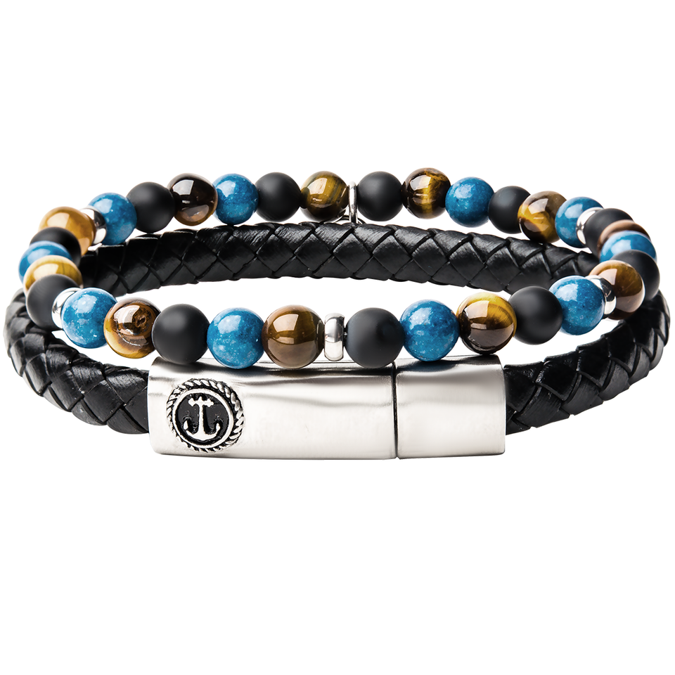 mens bracelet stack