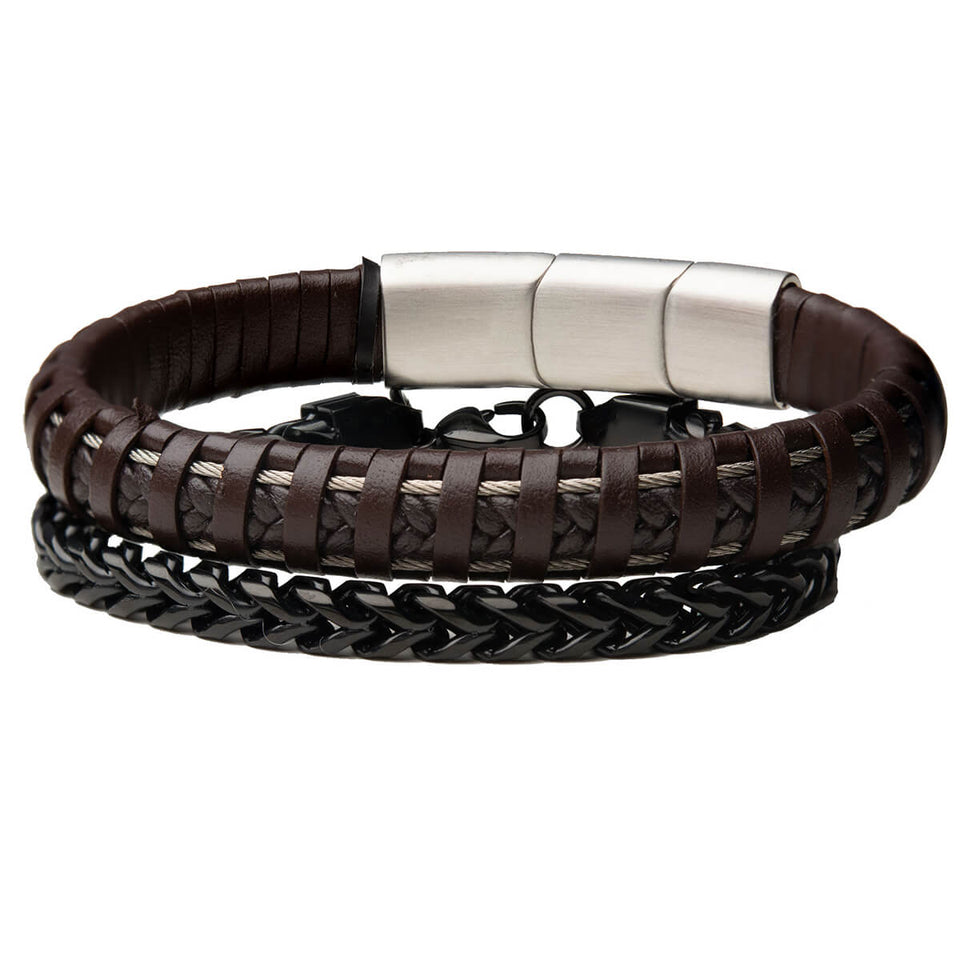 mens bracelet stack