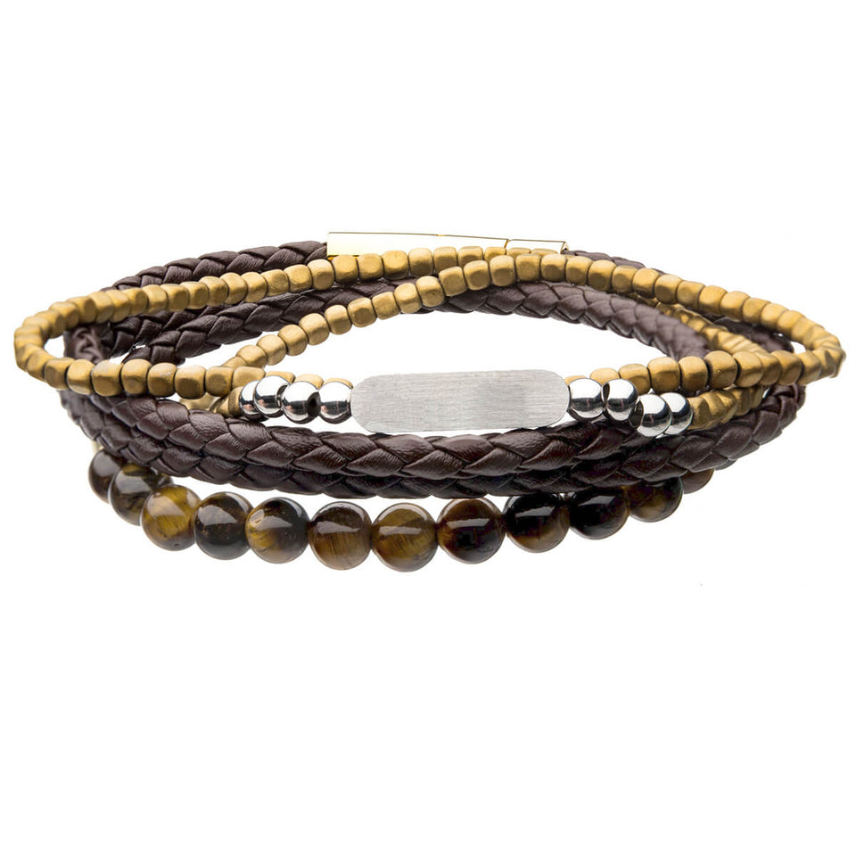 mens bracelet stack