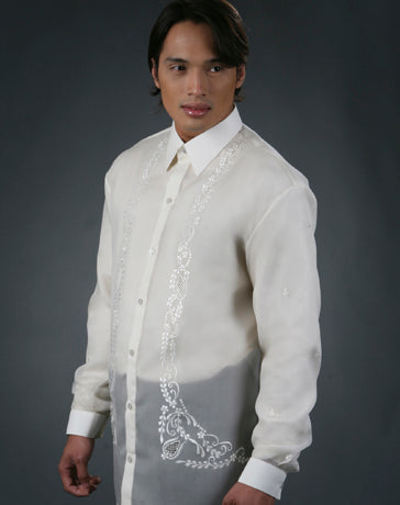 Men's Barong Tagalog 100494 Cream Made-To-Order – MyBarong