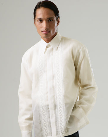 Men's Barong Tagalog 100664 Cream Made-To-Order (ships in 4 weeks ...