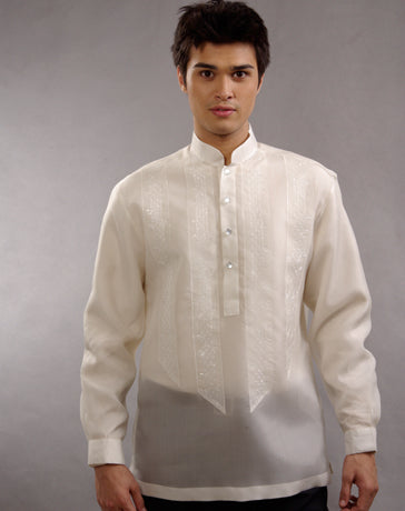 Men's Barong Tagalog 100673 Cream Made-To-Order (ships in 4 weeks ...