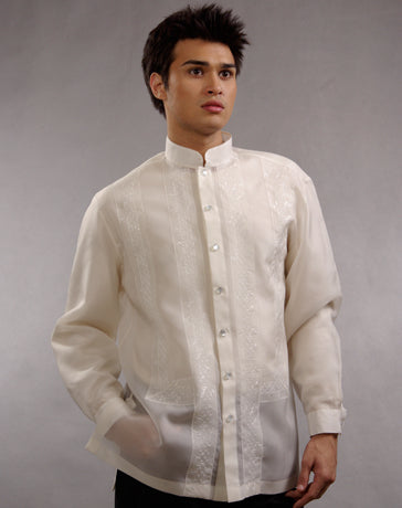 Men's Barong Tagalog 100674 Cream Made-To-Order (ships in 4 weeks ...