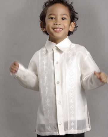 Boys' Barong Tagalog 100373 Cream Made-to-Order – MyBarong