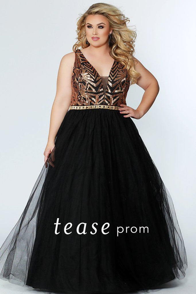 black and gold evening gown plus size