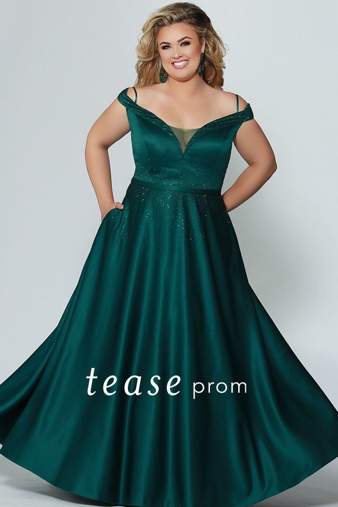 plus size formal dress emerald green