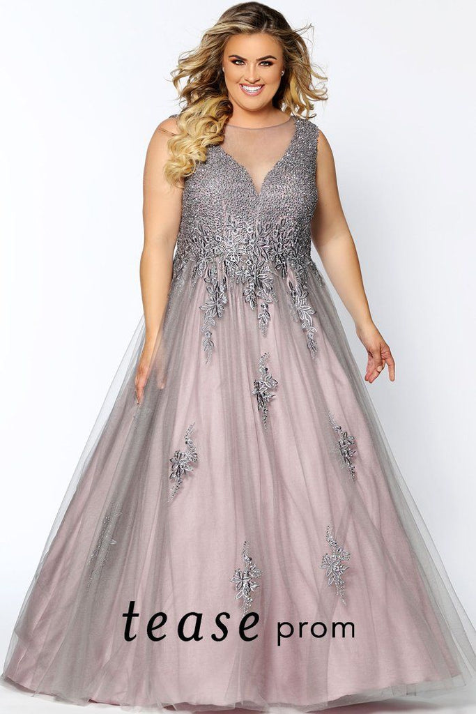 grey formal plus size dresses