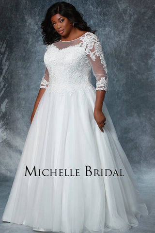 Plus Size Designer Wedding Gowns Dresses 2019 2020 Michelle Bridal