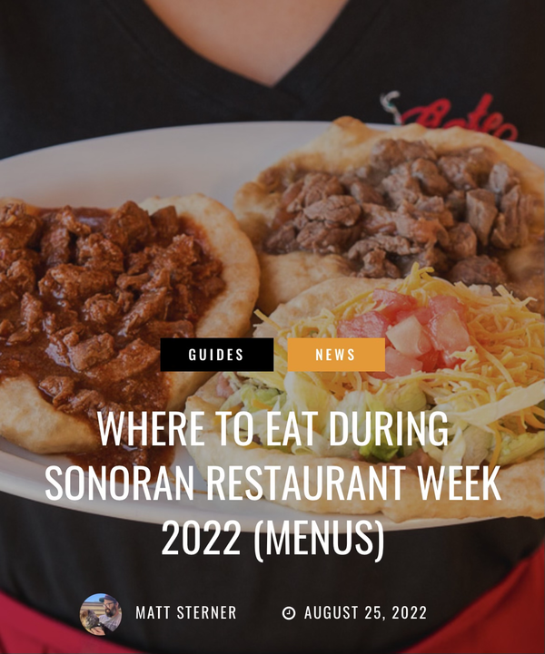 Tucson Foodie's Sonoran Restaurant Week! Tucson Tamale