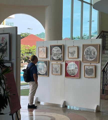 Bringing the arts to the community exhibition at Singapore Swimming CLub