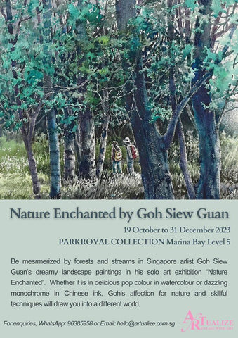 Goh Siew Guan Nature Enchanted art exhibition poster