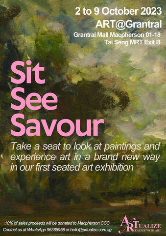 Sit See Savour - first seated art exhibition