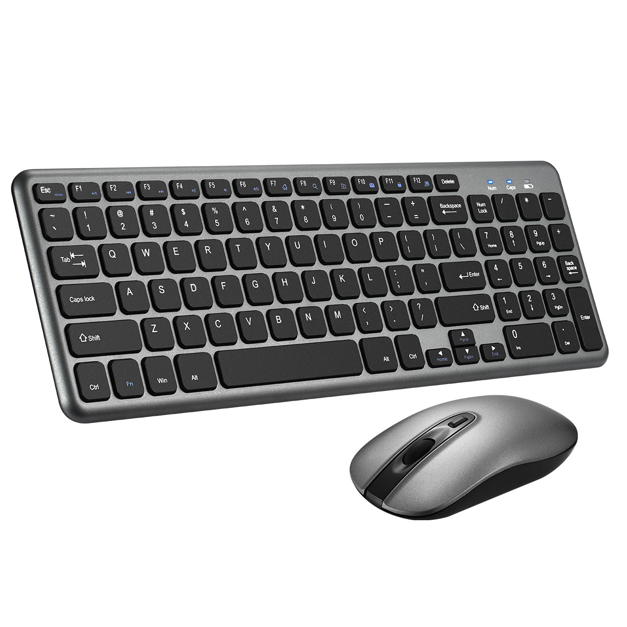 Pictek 2.4G 98-Key Keyboard with Mute Mouse for PC Desktop