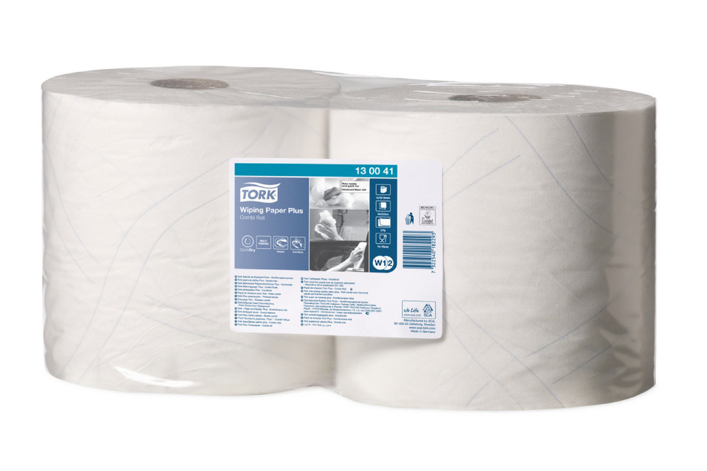 Tork Wiping Paper Plus Combi Roll : W1/W2 130041 – Hardy Packaging Ltd