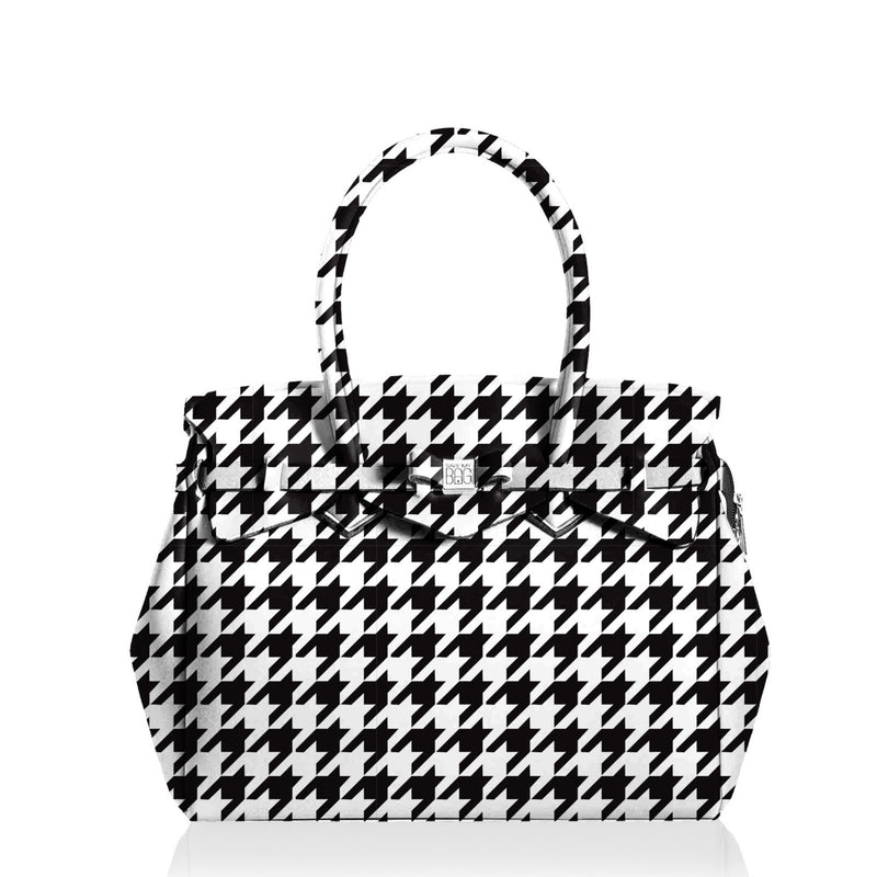 Miss Plus Pied de Poule Black Handbag - Save My Bag