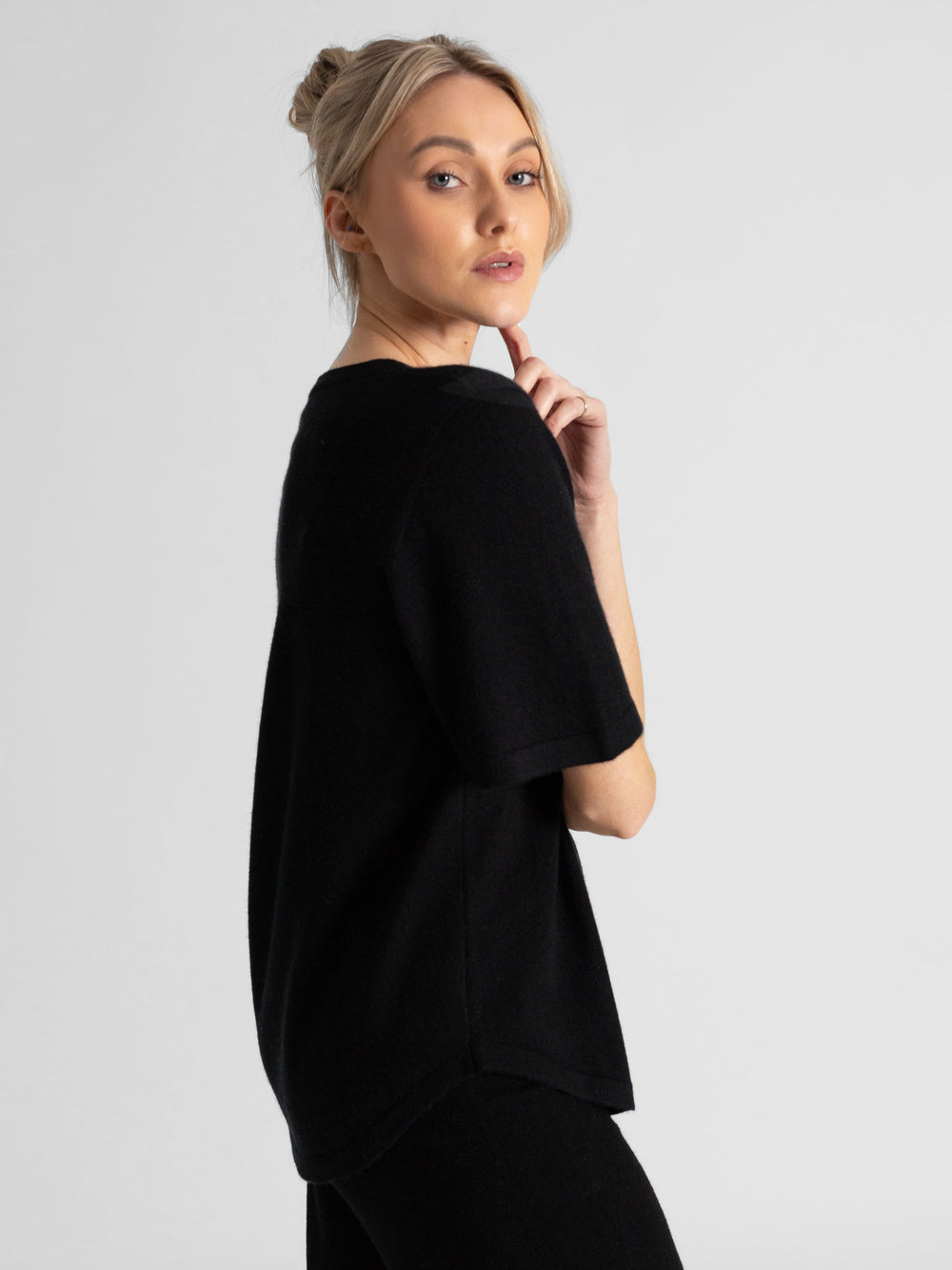 Cashmere top Airy top - dark toast – Kashmina of Norway