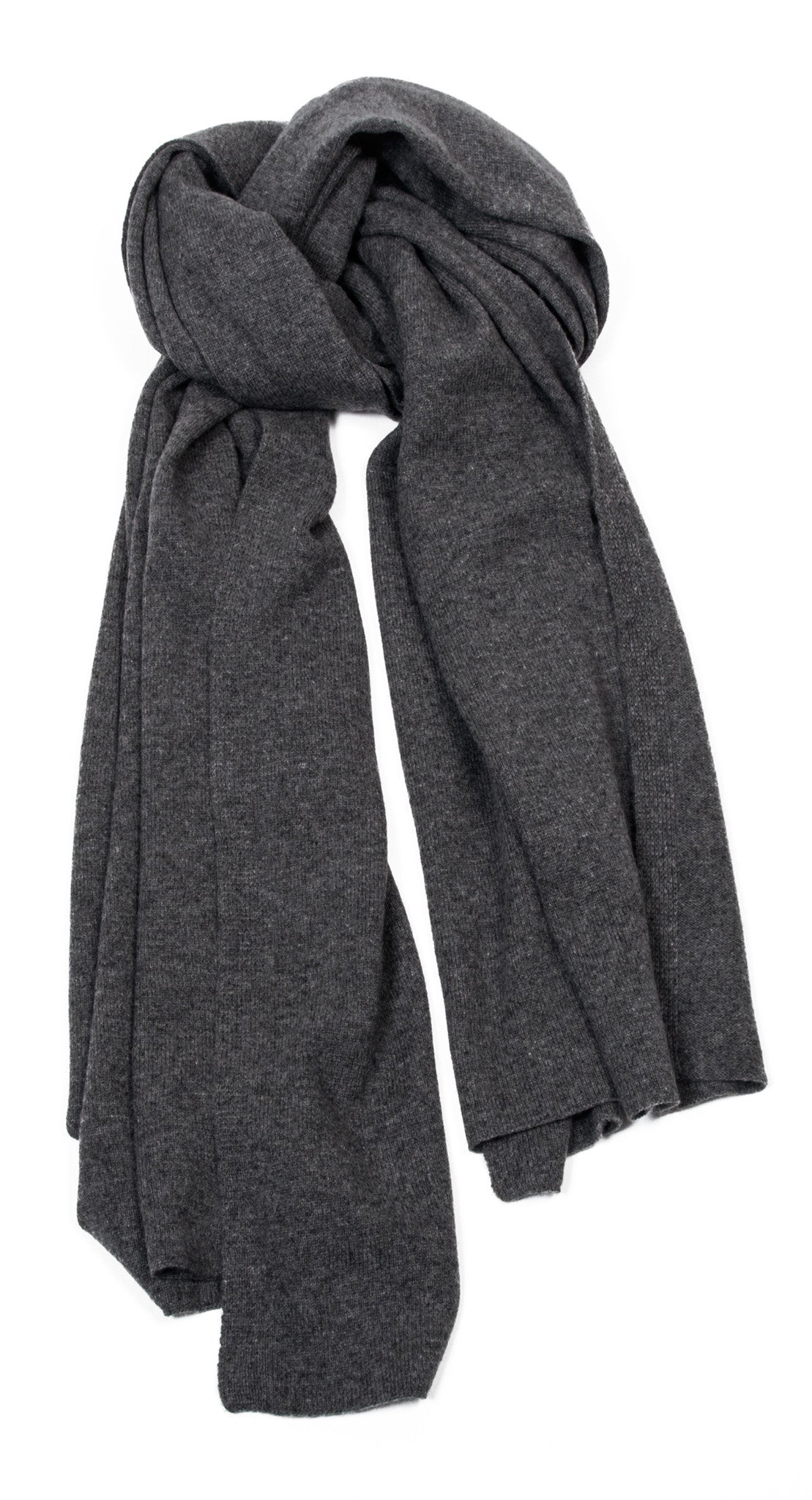 dark grey cashmere scarf