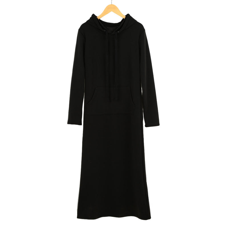 fleece maxi dress