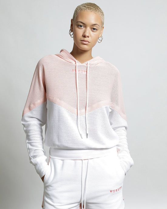 TWENTY FLAMINGO WHITE COLORBLOCK HOODIE – Barry's Shop