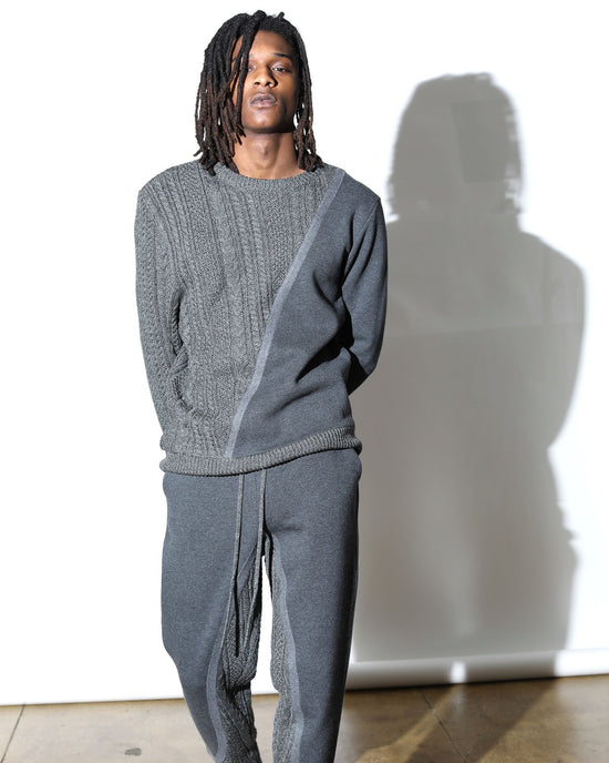 Felt Connect Crew Neck Sweater | Twenty Montreal Men's Crew Neck