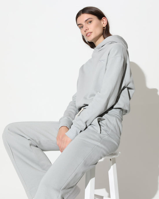 BRUSHED FLEECE WIDE LEG SWEATPANT