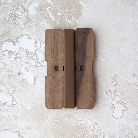 Birch & Walnut Duo Wallet Card Holder