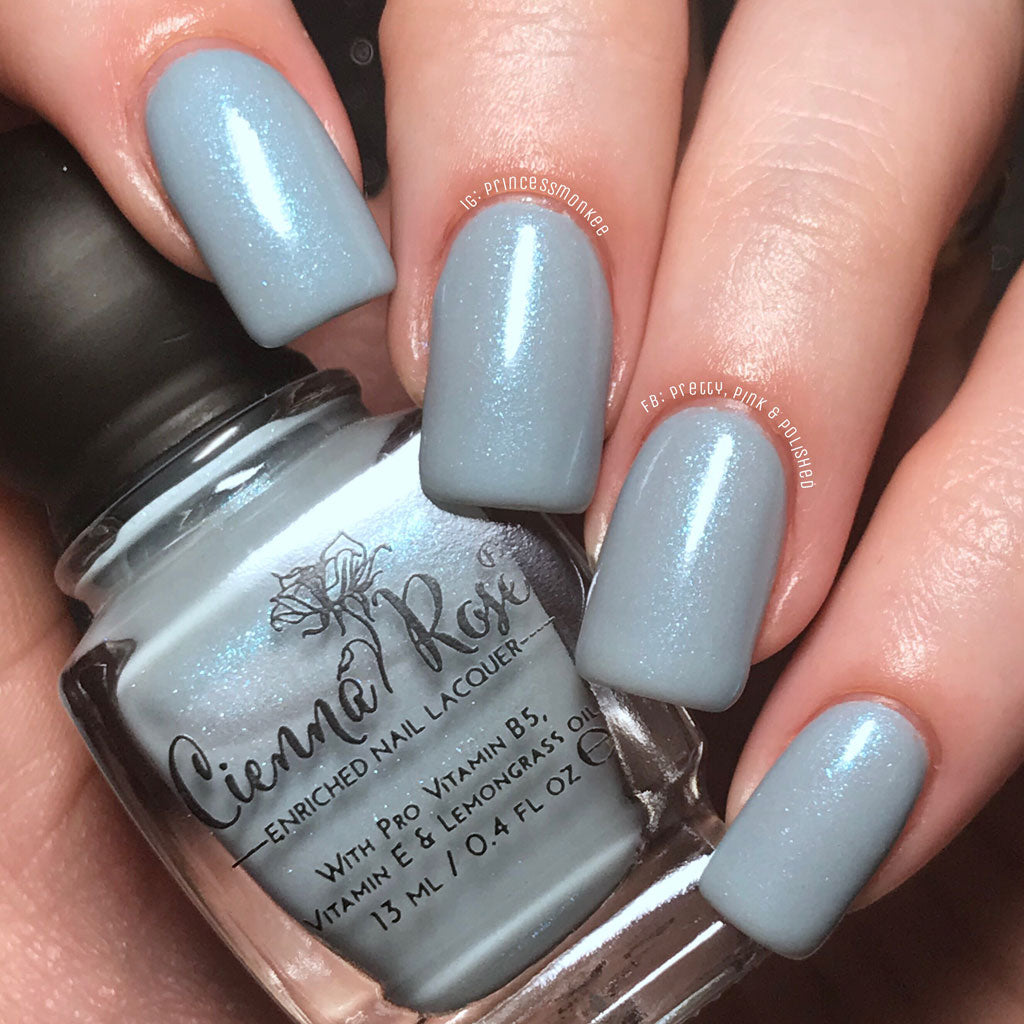 Something Blue - Baby Blue Crème Shimmer Non Toxic Nail ...