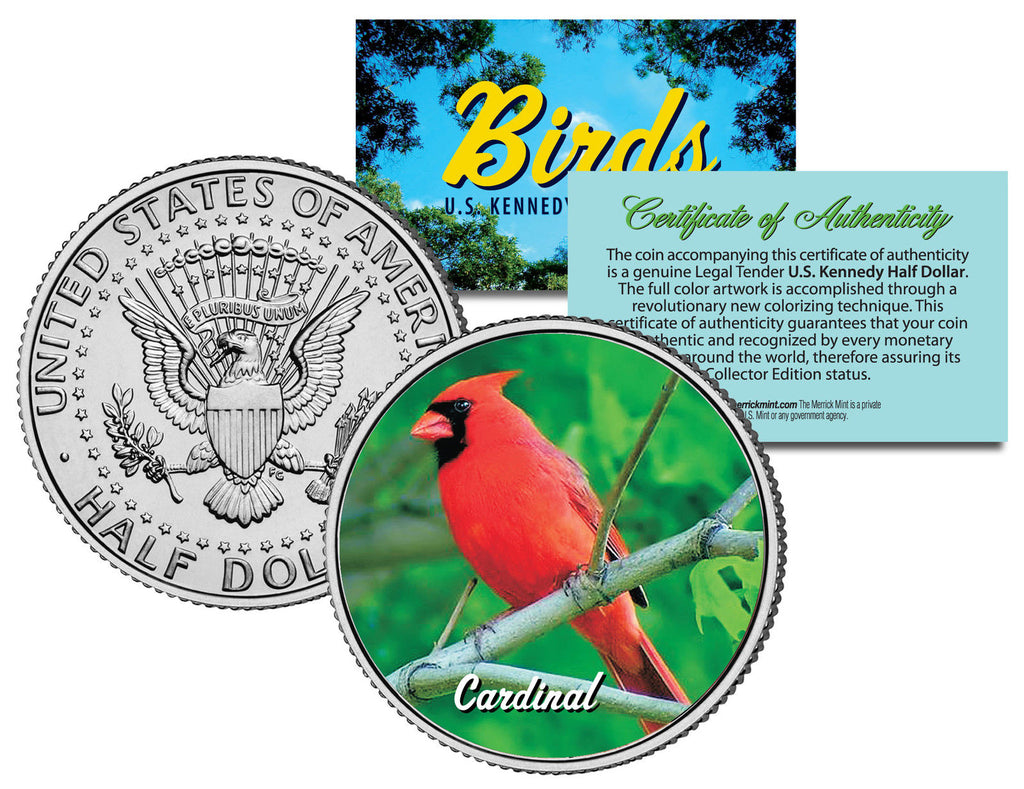 Birds coin. Вино США С птичкой. Банкнота с кардинальской птицей 1.