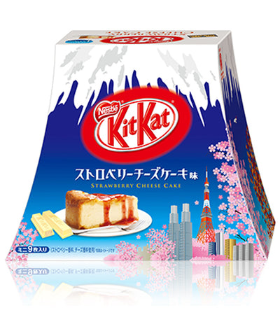 Kitkat Mount Fuji Strawberry Cheesecake キットカット ストロベリーケーキ味 9pc Minamo Foods