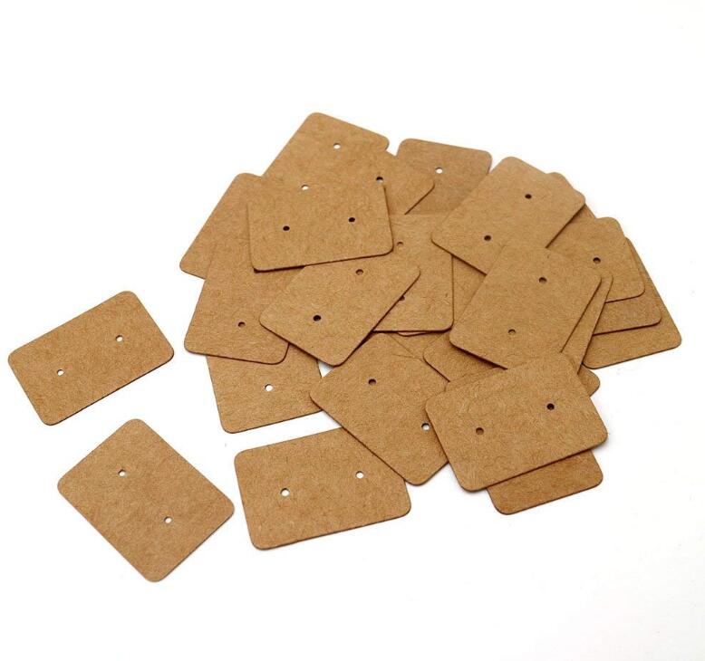 0pcs Kraft Paper Earring Shape Gift s 2 5cm X 3 5cm Rectangular W Jijacraft Com