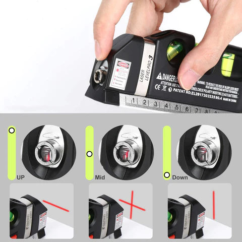 4 in 1 Multipurpose Laser Level Ruler