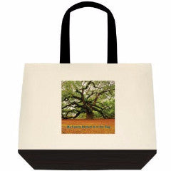 Family History Hound Two Tone Tote - Family History In The Bag