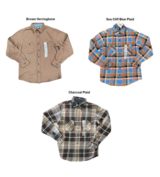 Lucky Brand Men's Button-Down Humboldt Woven Long Sleeve Flannel Shirt —  Ewirelessgear