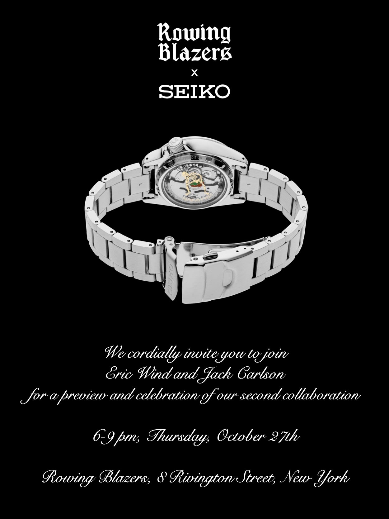 SPECIAL PREVIEW EVENT: ROWING BLAZERS X SEIKO – Rowing Blazers