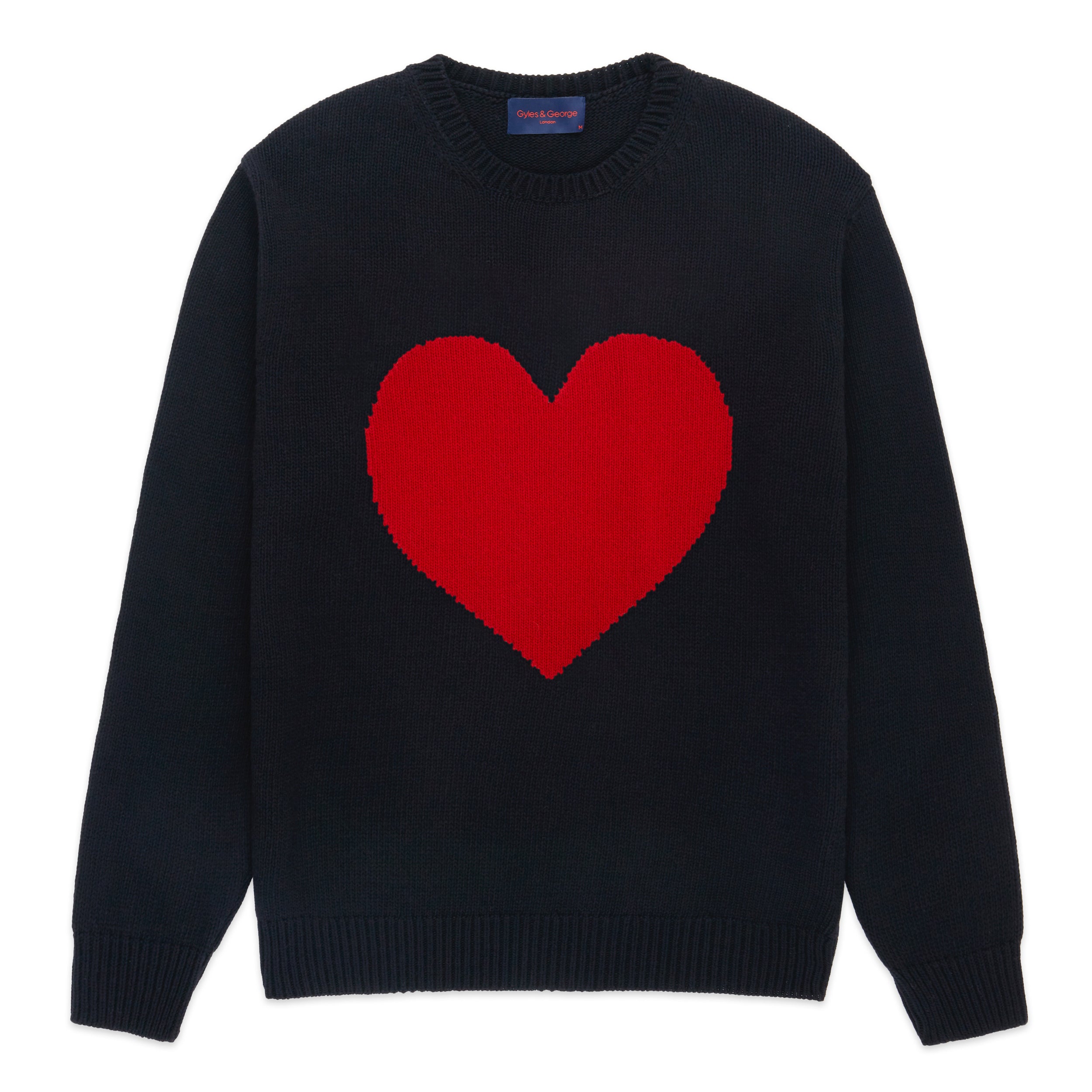 Gyles & George Unisex Heart Sweater