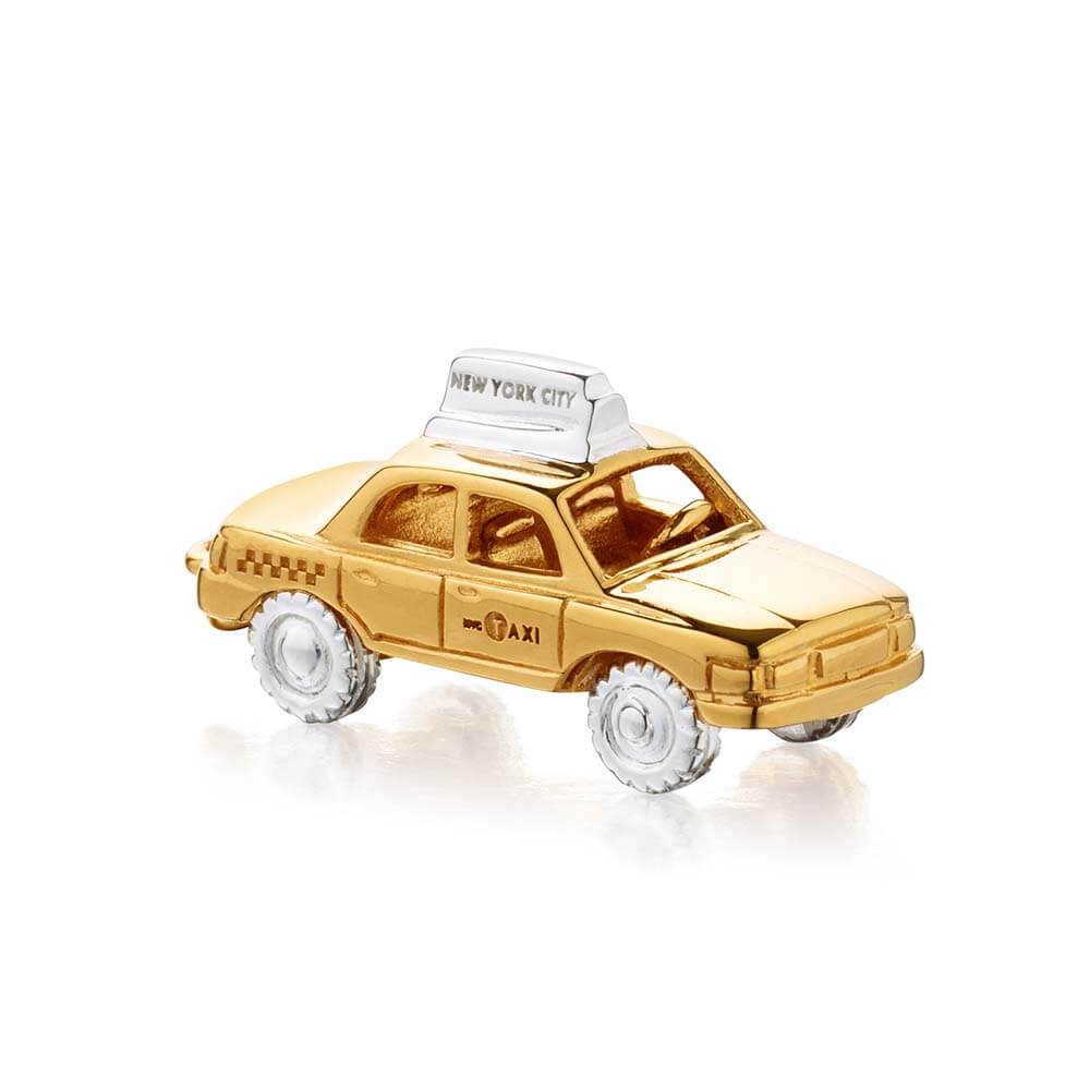 Two-Tone New York Taxi Charm