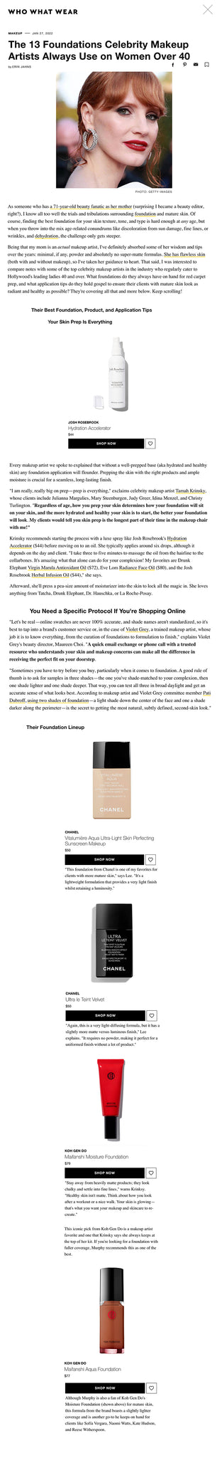 As someone who has a 71-year-old beauty fanatic as her mother (surprising I became a beauty editor, right?), I know all too well the trials and tribulations surrounding foundation and mature skin. Of course, finding the best foundation for your skin texture, tone, and type is hard enough at any age, but when you throw into the mix age-related conundrums like discoloration from sun damage, fine lines, or wrinkles, and dehydration, the challenge only gets steeper.