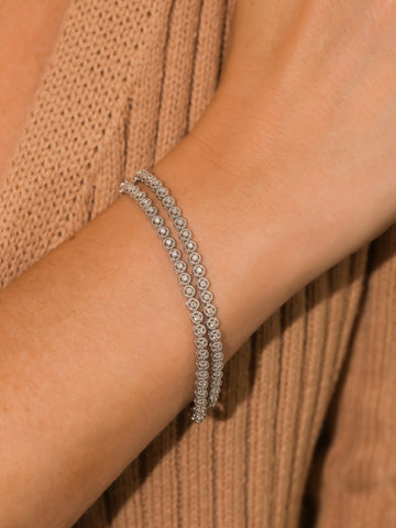 Bracelet Nylon and Rhodium-plated sterling silver | Laval Europe