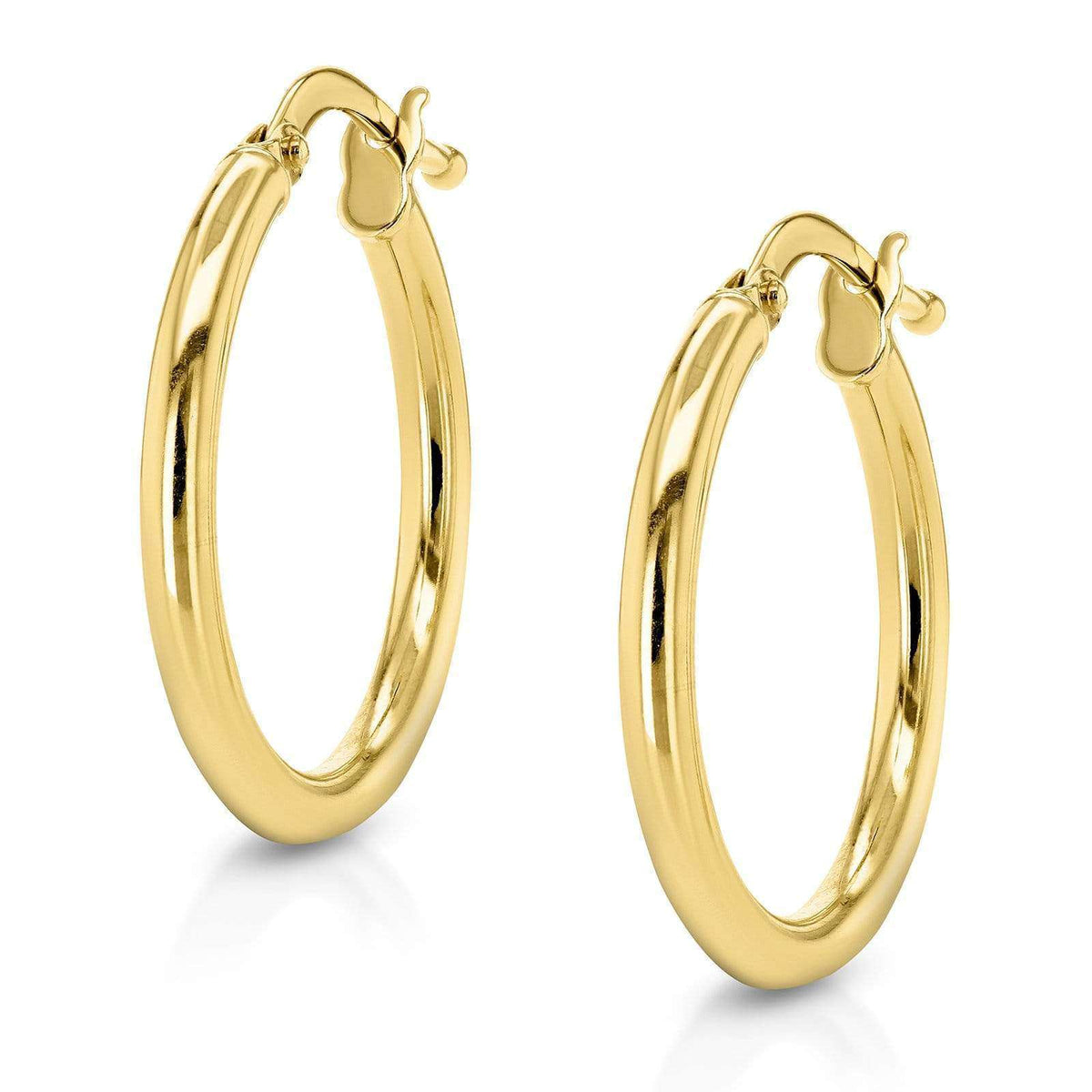 Endless Gold Hoop Earrings (15mm x 2mm)