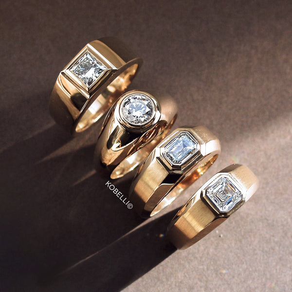 Men's Wedding Bands | Gold, Diamond & Black Men's Rings | Shop Kobelli