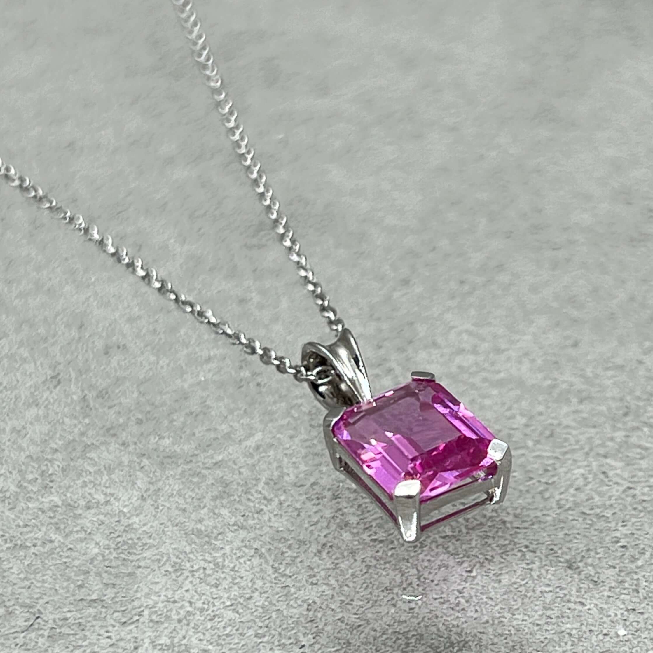 pink topaz pendant