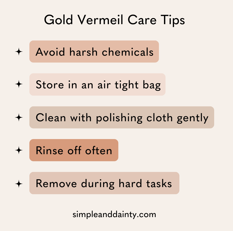 Gold Vermeil Care Tips?