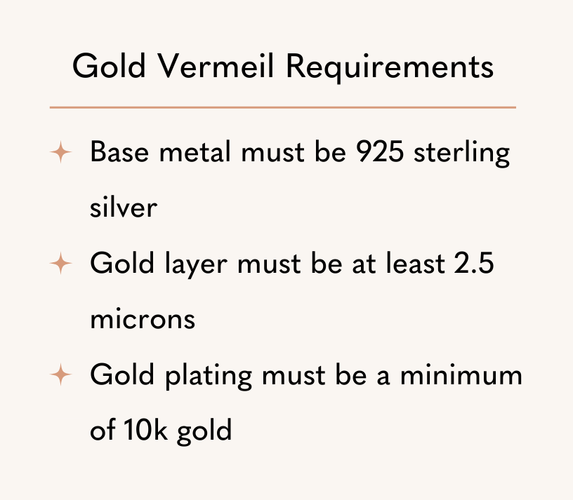 Gold Vermeil Requirements