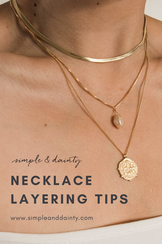 How to Layer Necklaces | Simple & Dainty