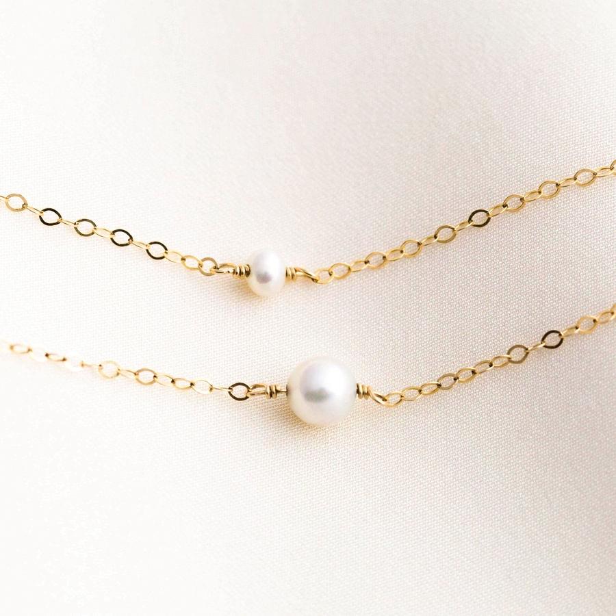 Freshwater Pearl Necklace | Simple & Dainty