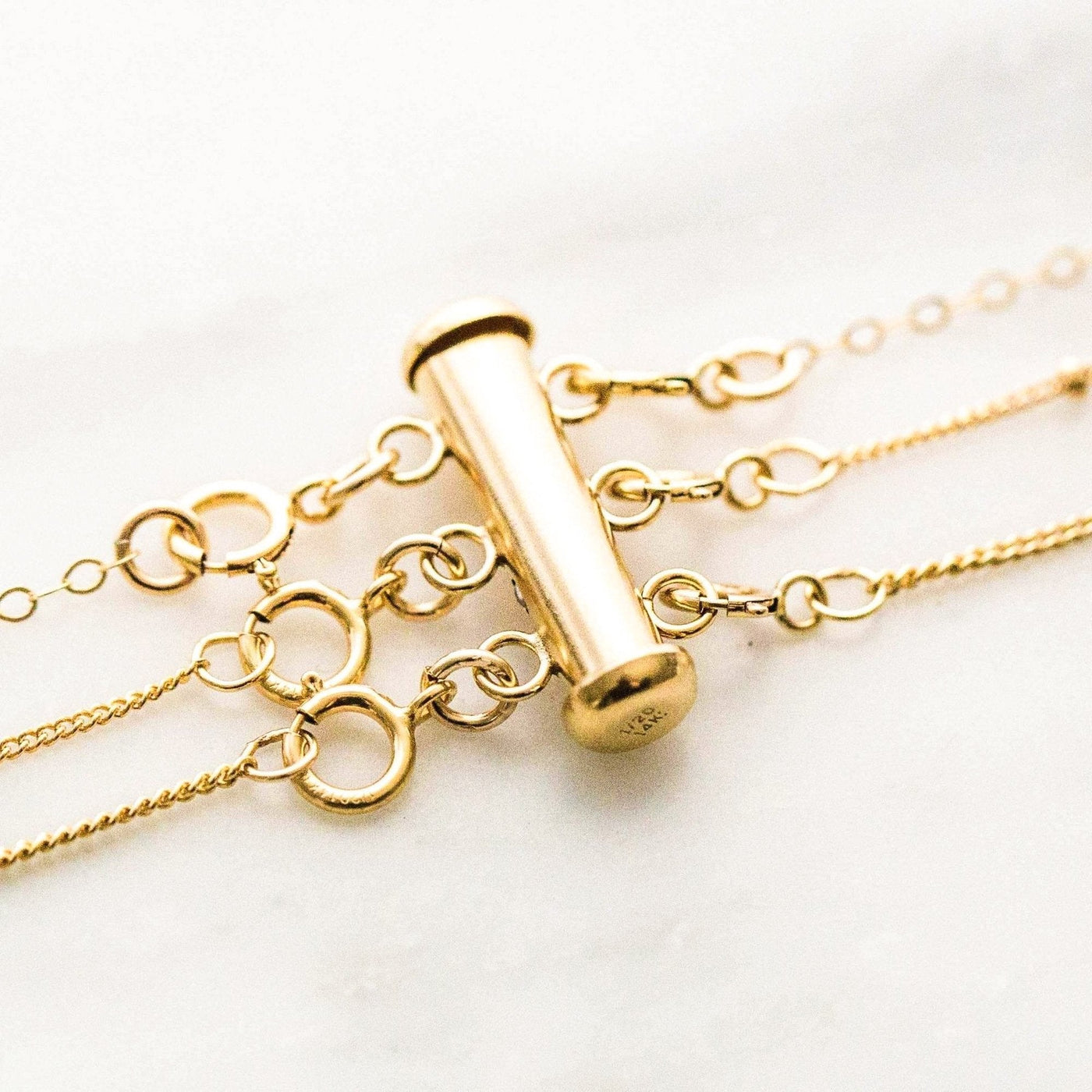 layered necklace separator