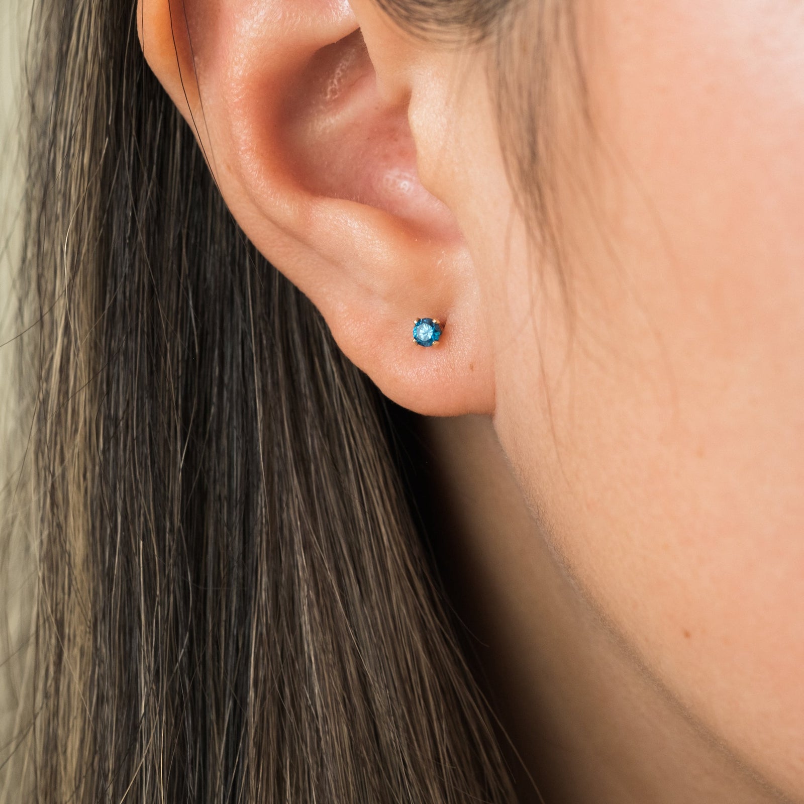 September Birthstone Stud Earrings