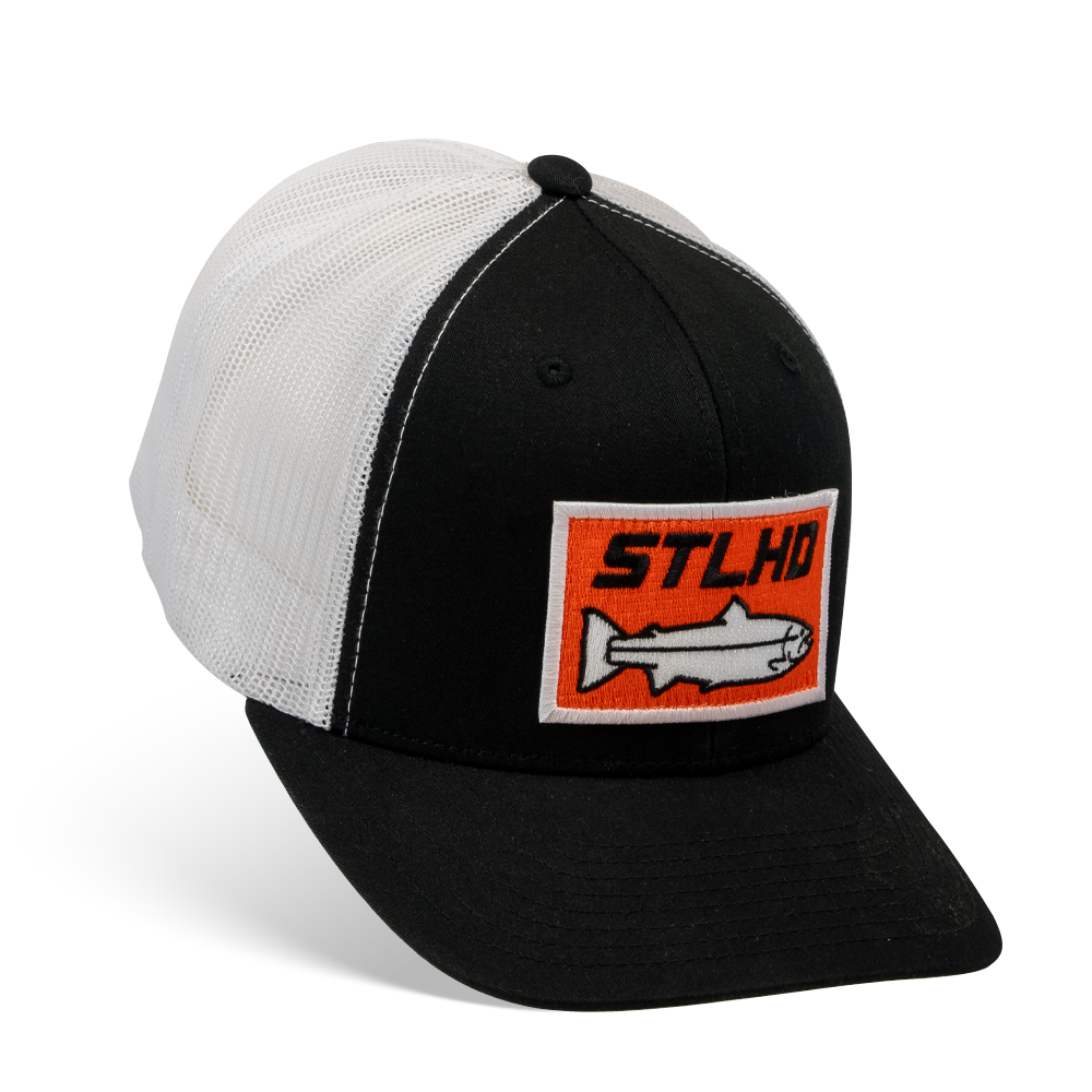 STLHD Standard Black/White Flexfit Hat