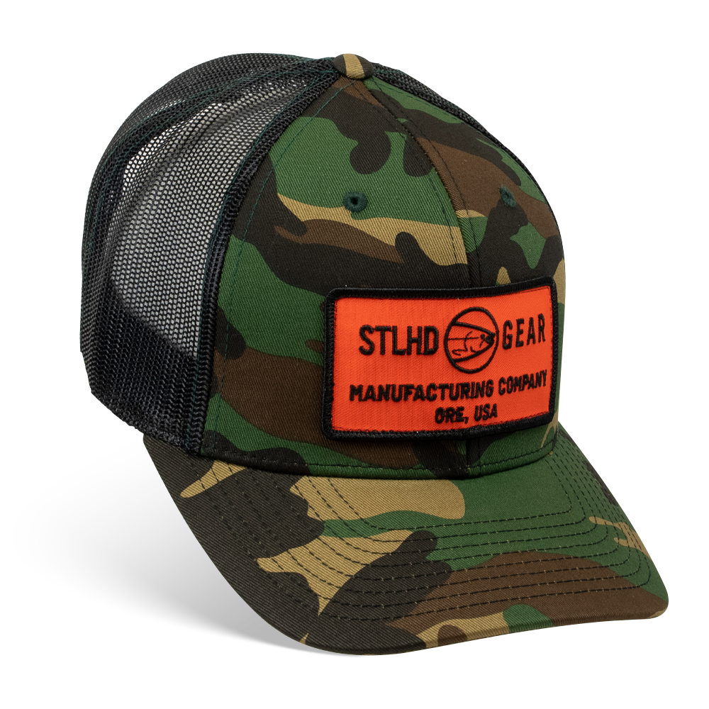 STLHD Men's Black Ops Multicam Black Snapback Trucker Hat